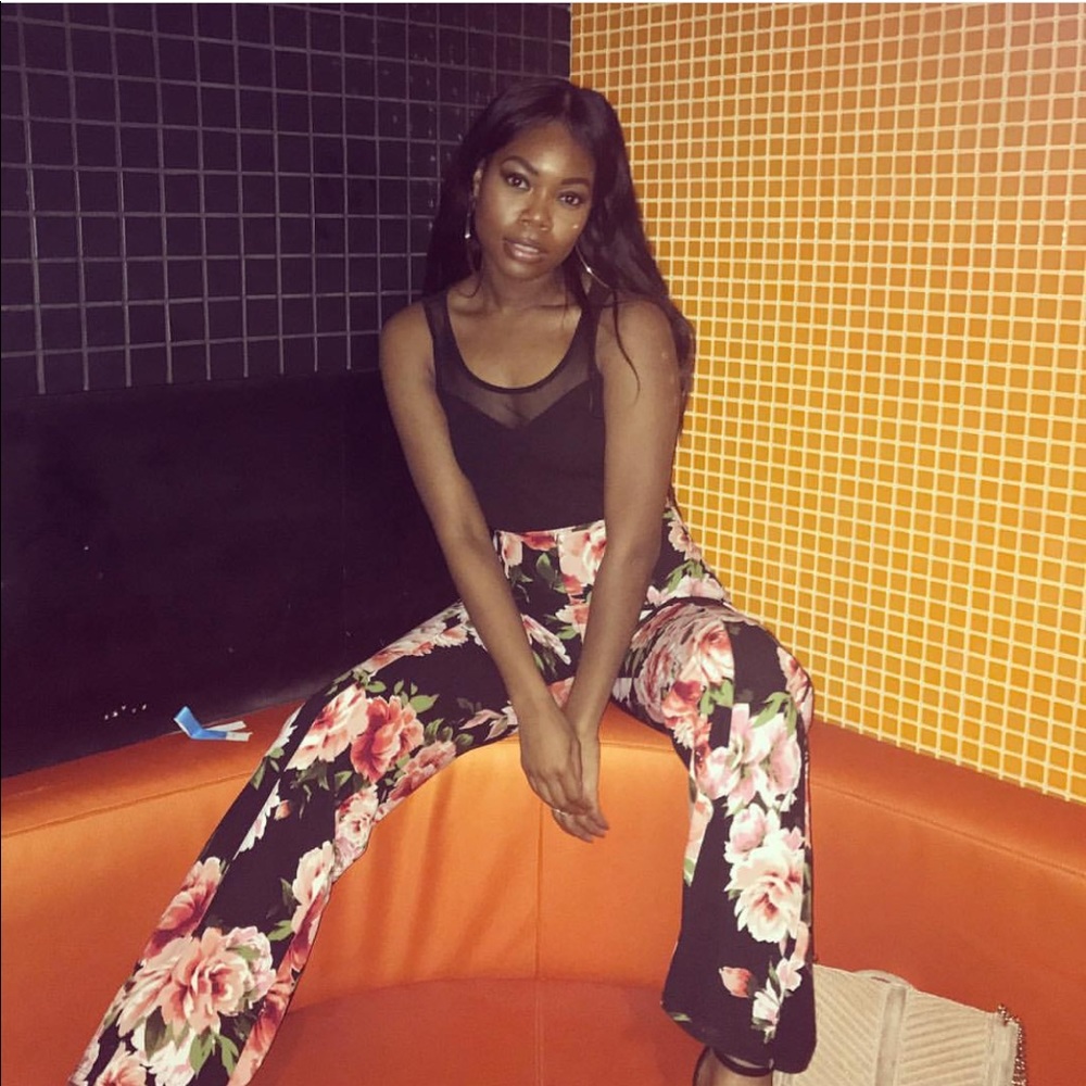 Floral High Waist Pant